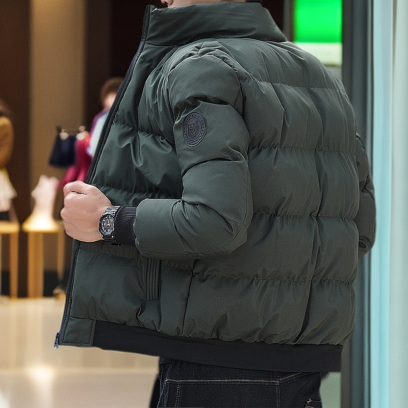 男士棉衣冬季新款休闲运动立领棉服男装加厚保暖防风防寒外套棉袄