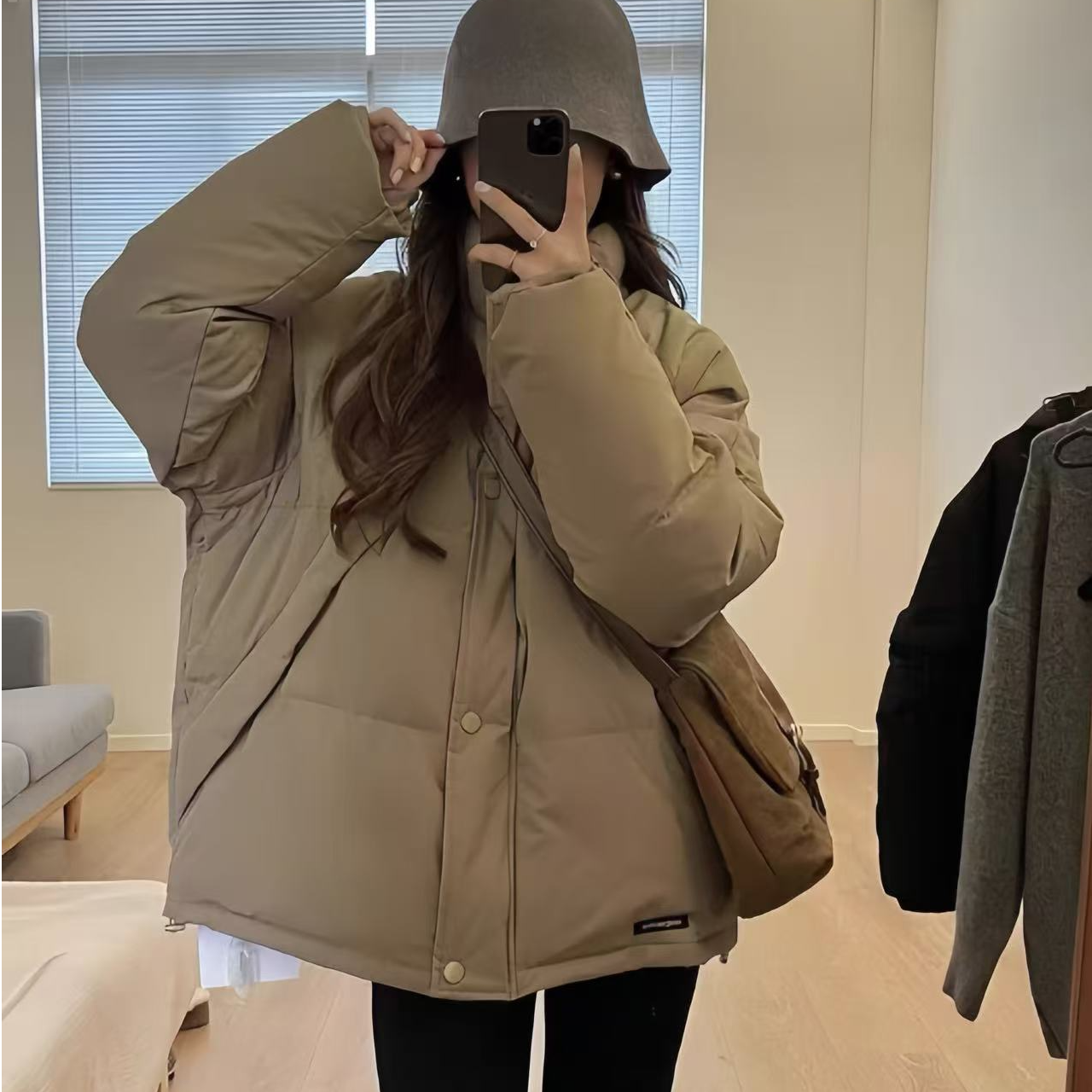 冬季休闲短款棉服女2025新款韩版宽松学院风工装棒球服外套