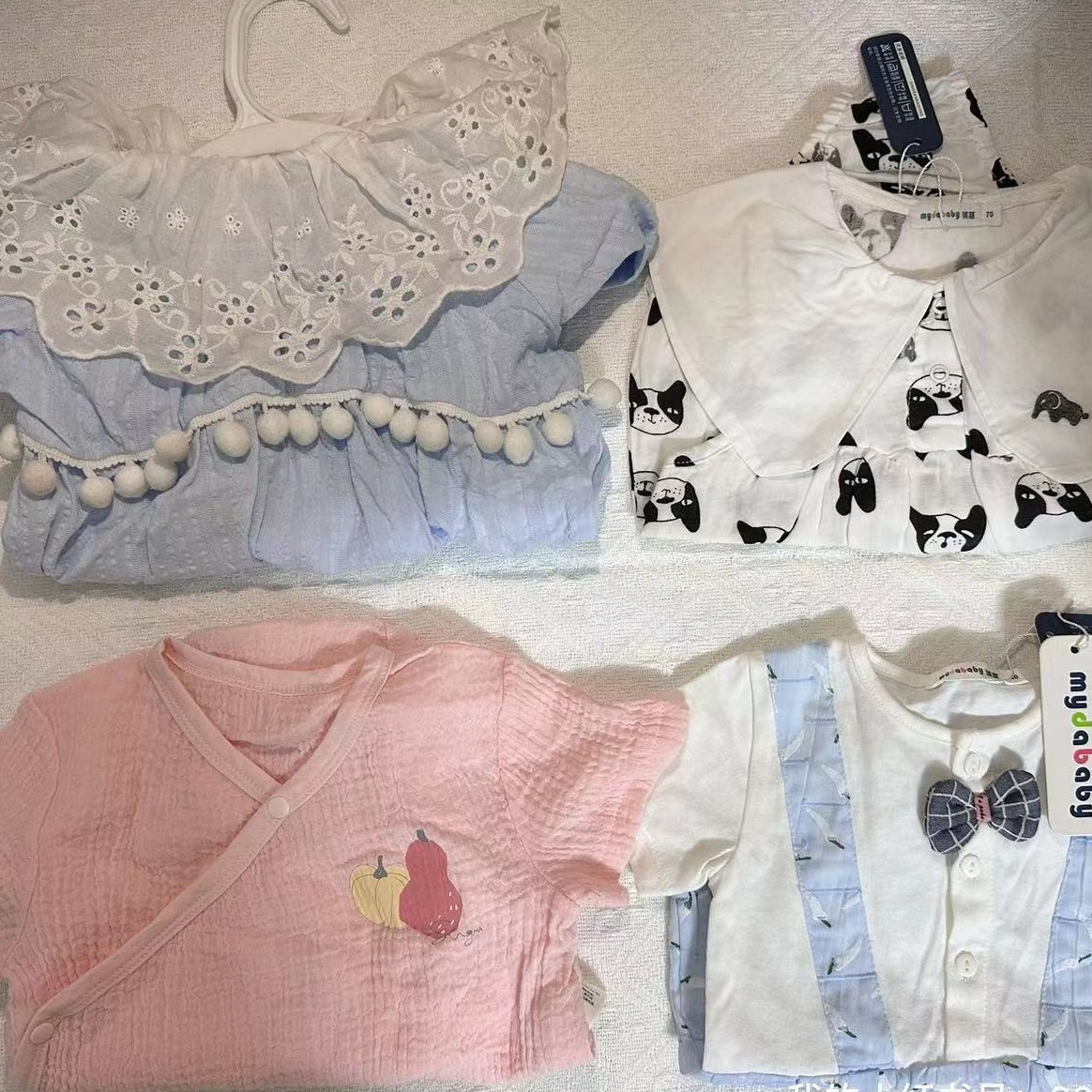 【直播专享】春秋新生儿衣服连体衣四季打底衣纯棉长袖爬服