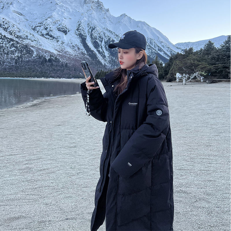 鸿星尔领跑星克羽绒衣女oversize面包服羽绒衣冬季外套长款加
