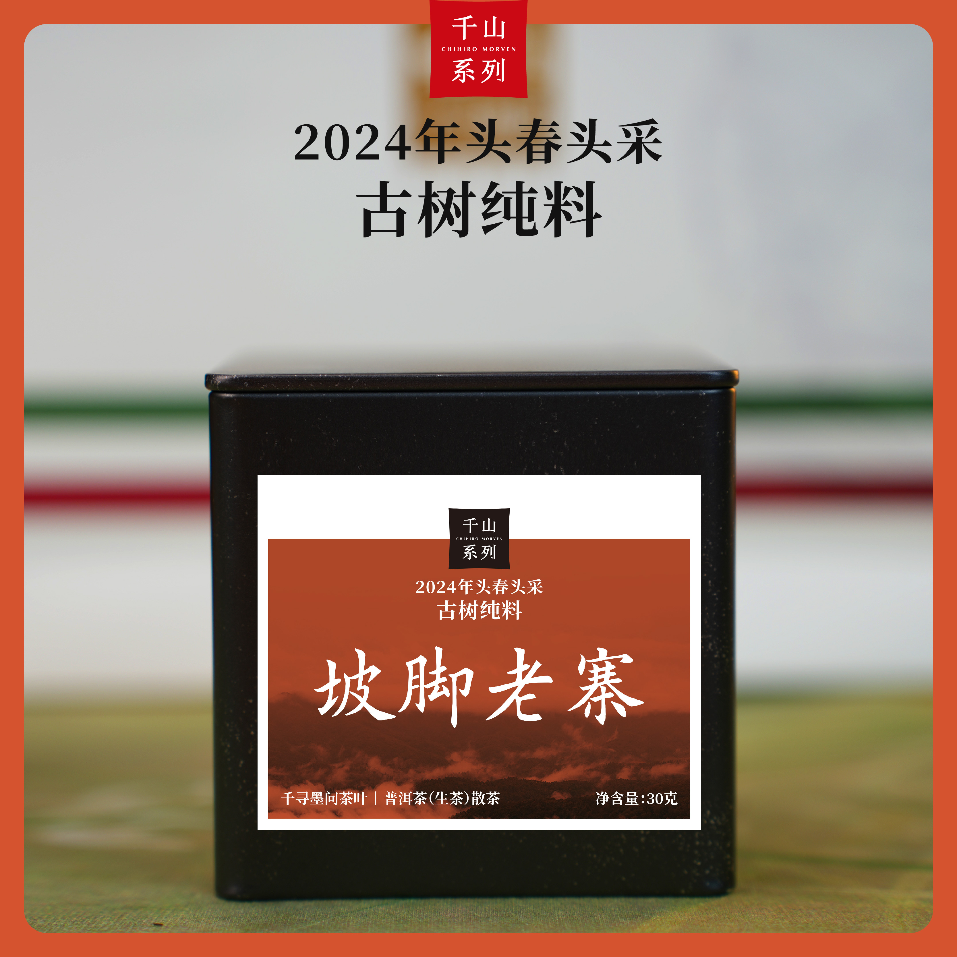 2024年【坡脚老寨】头春古树纯料 | 普洱茶生茶散茶
