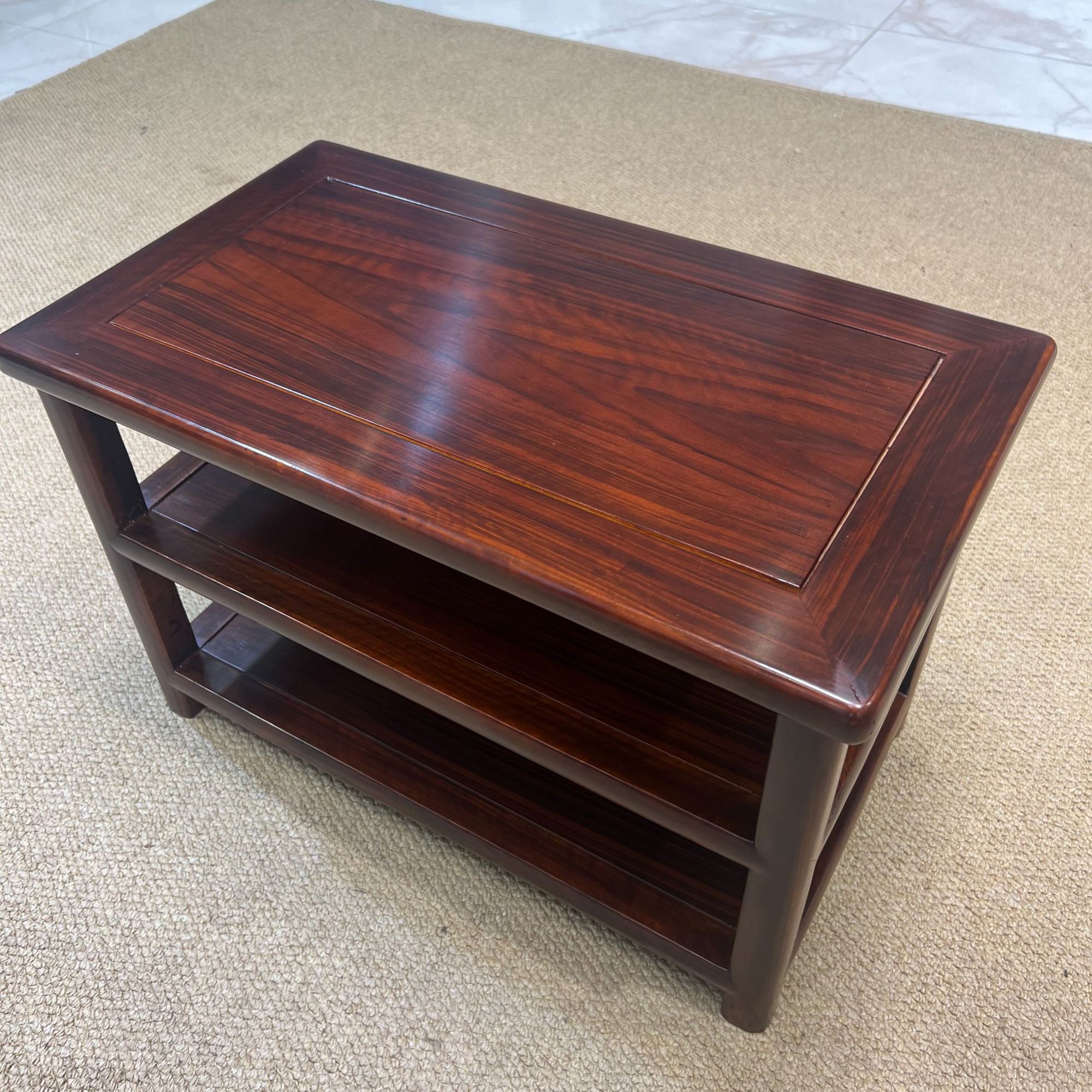 南美黑酸枝换鞋凳鞋架长60宽30高42