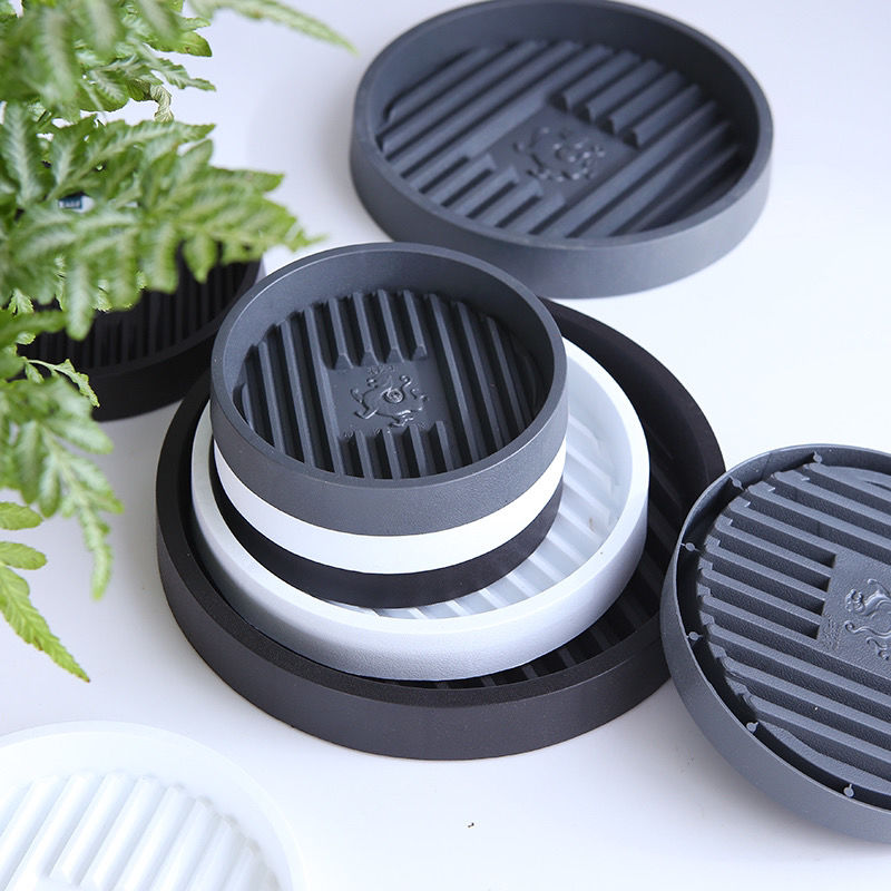 花博士正品加强透气北欧垫底座花盆托盘接水钢化家用加厚树脂耐用