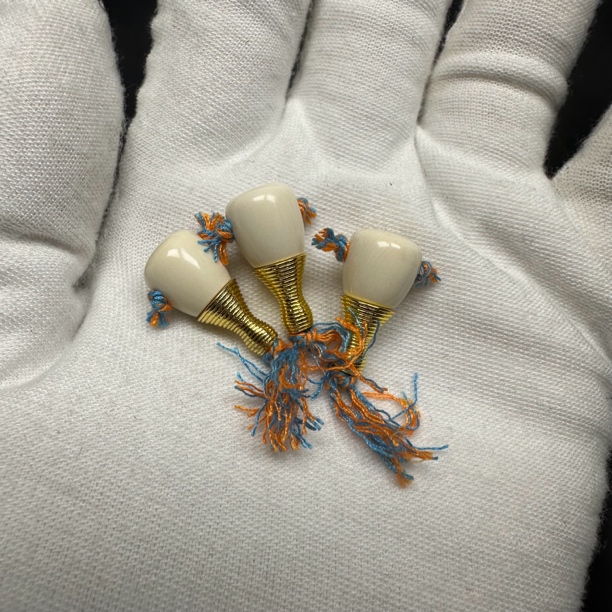 SX0280天然猛犸牙 10mm三通