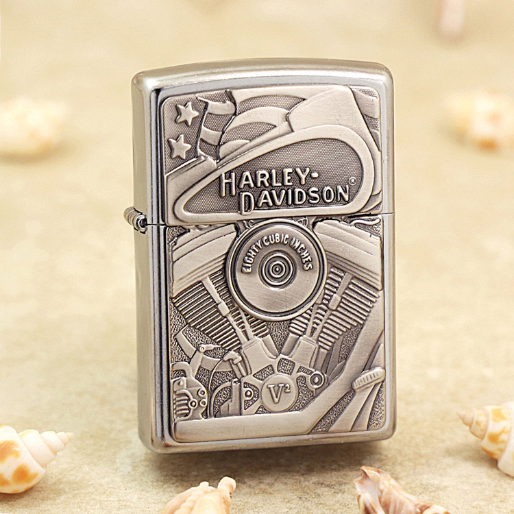 ZIPPO打火机 29266 哈雷发动机机械徽章 煤油打火机 MBJ1