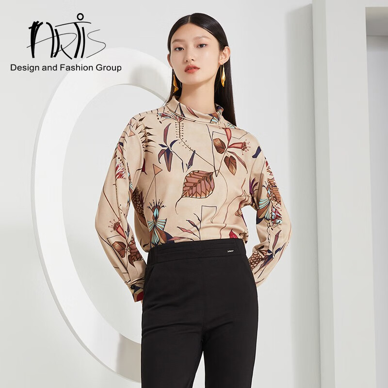 雅迪斯ARTIS女装 意大利进口面料立领印花上衣AR5316027-184