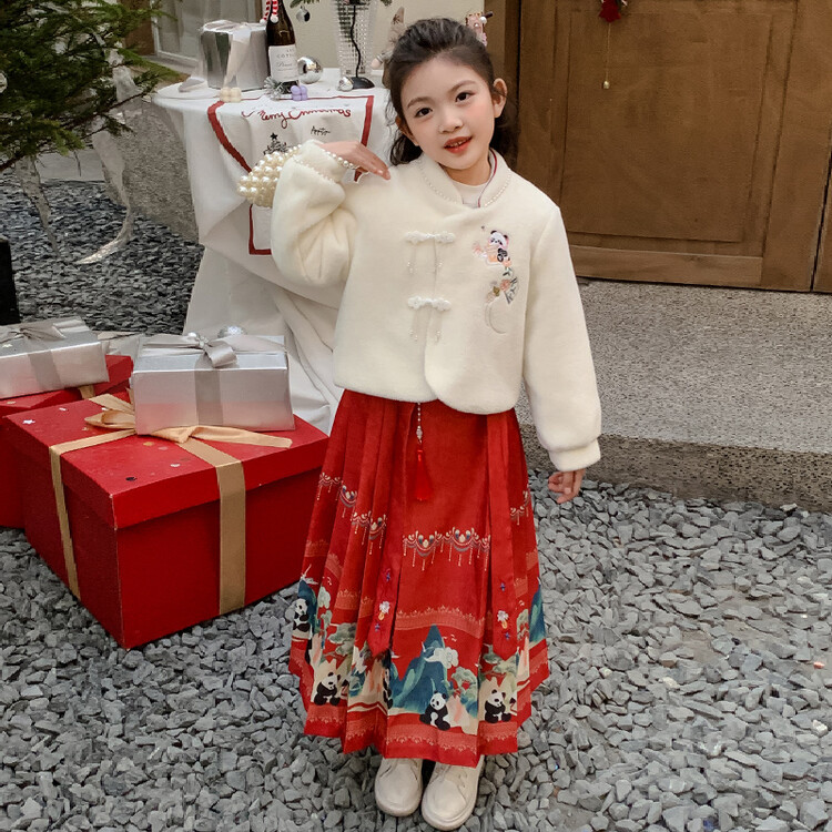 女童冬装学院风jk套装2023新款儿童洋气大童女孩网红小香风