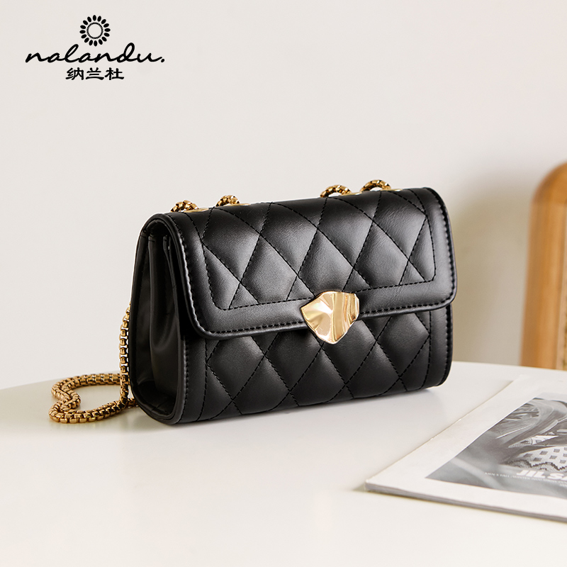 纳兰杜小香风菱格链条包斜跨包小众百搭单肩包女612330750