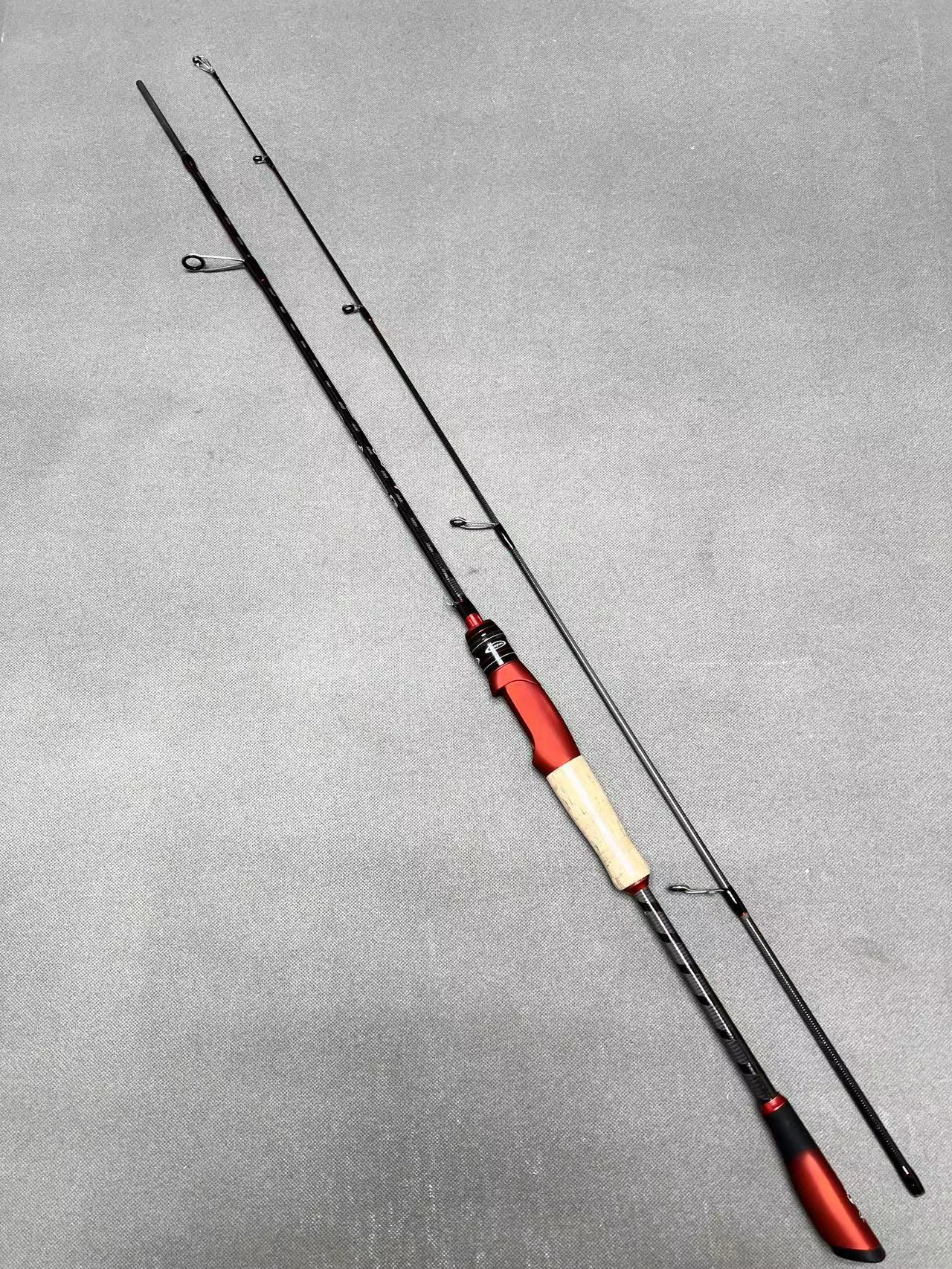 红色路亚竿M调性单竿