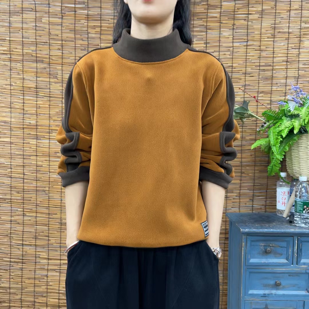 77394新款秋冬加厚休闲百搭设计款减龄长袖卫衣T恤