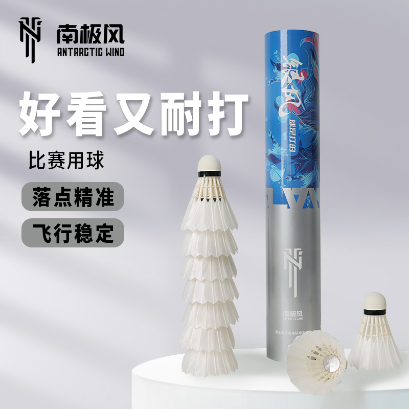 南极风羽毛球银风比赛专用俱乐部用球12只装飞行稳定打感优秀