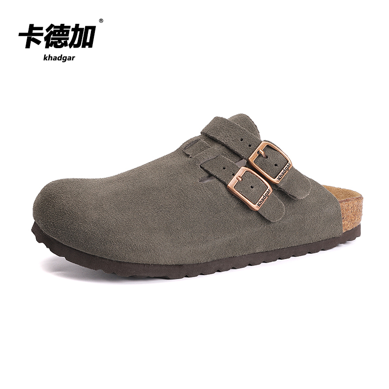 Khadgar/卡德加软木慵懒风勃肯鞋两穿软底一脚蹬四季百搭懒人休闲