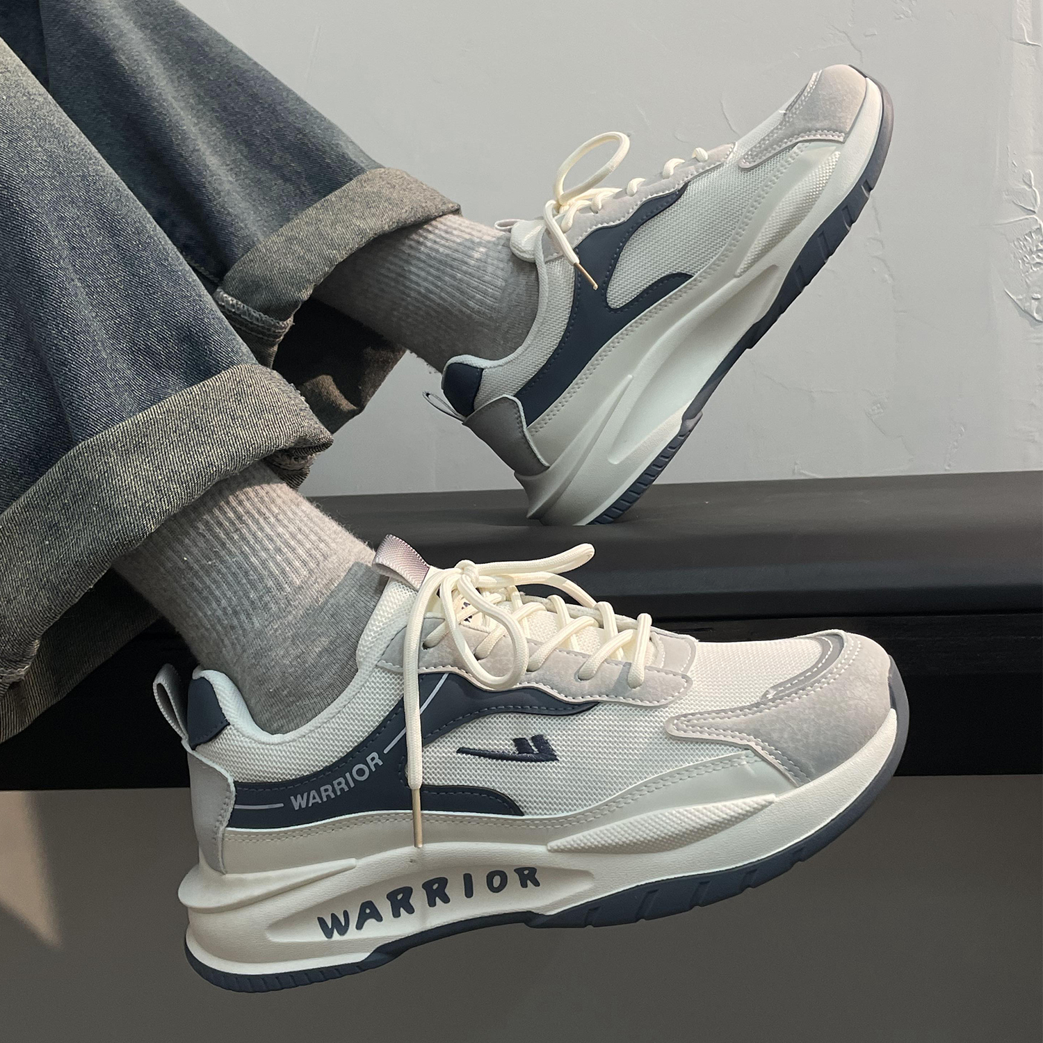 回力爆款男鞋2025夏季超轻运动鞋厚底休闲跑步老爹鞋港风旅游鞋男