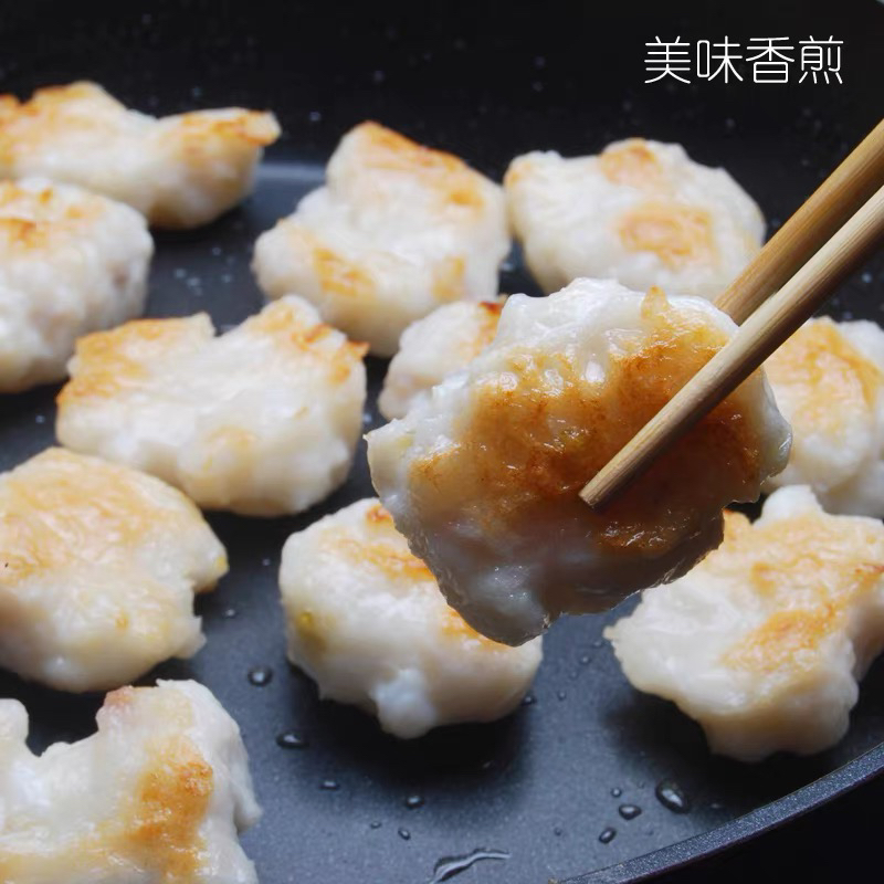 【电白妹推荐】纯天然手工墨鱼滑新鲜墨鱼饼墨鱼胶花枝饼丸