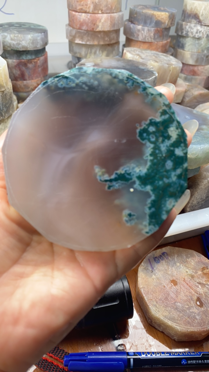 水草玛瑙手镯定制