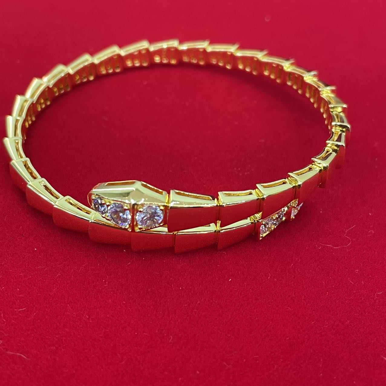 足银手镯 蹦迪蛇手镯  足银999.9  