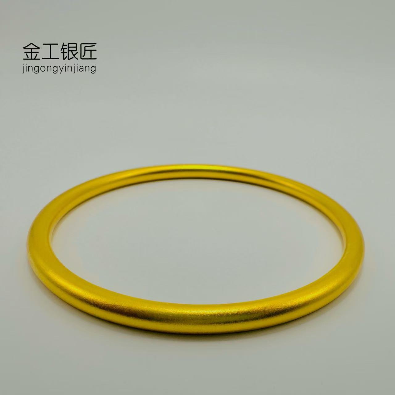 足银手镯 20g古法素圈 足银999.9 