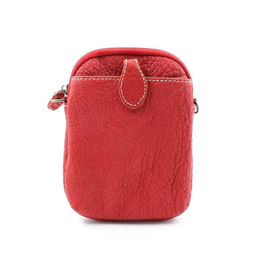 外贸原单尾货~做旧款链条斜挎包荔枝纹休闲随身手机包