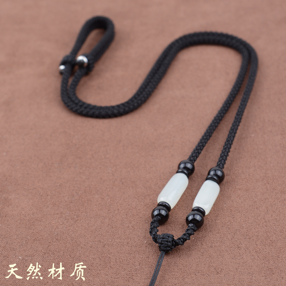 玉坠玉佛玉石玉器吊坠绳挂件绳子手编项链挂绳挂脖女款男士可调节