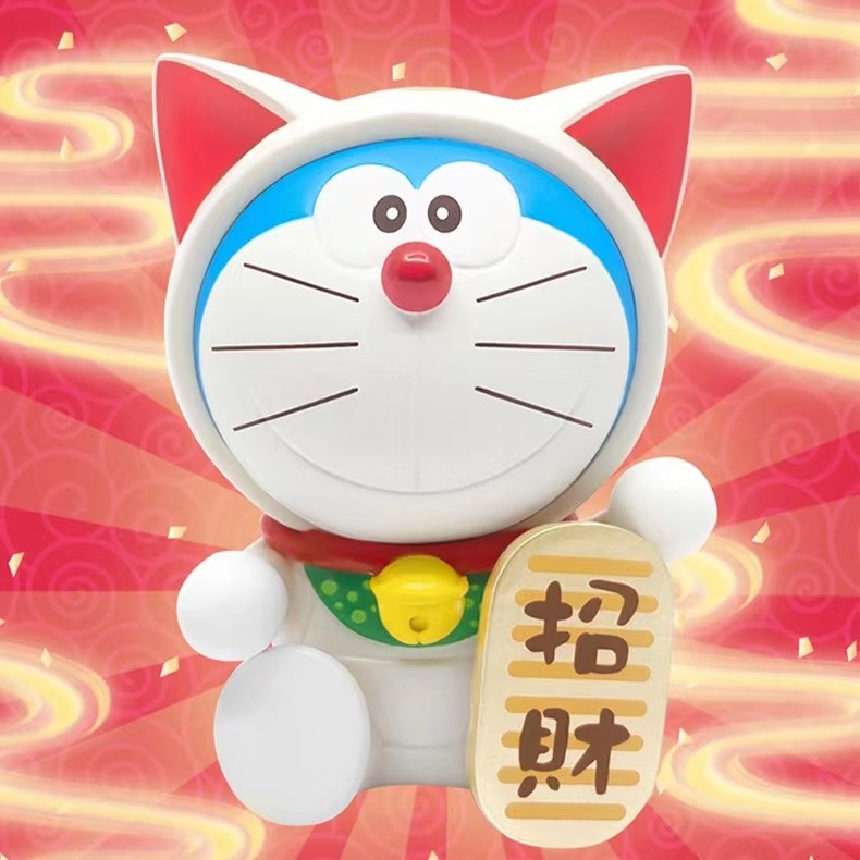 【拆盒】哆啦A梦福气满满盲盒系列创意摆件