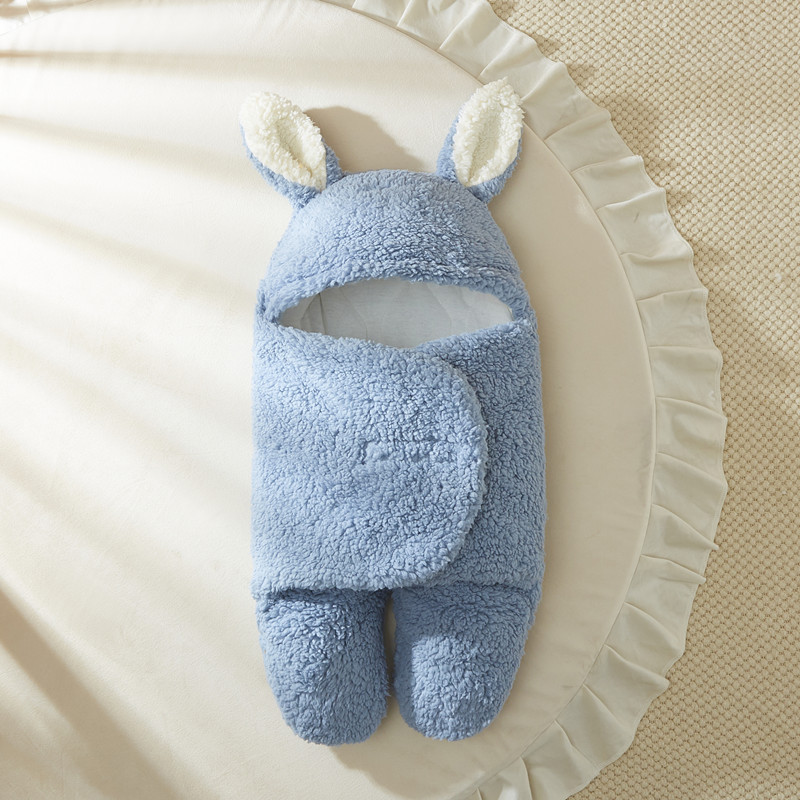 新生儿加厚防踢被刚出生宝宝防惊跳包被睡袋两用抱毯抱被可爱裹被