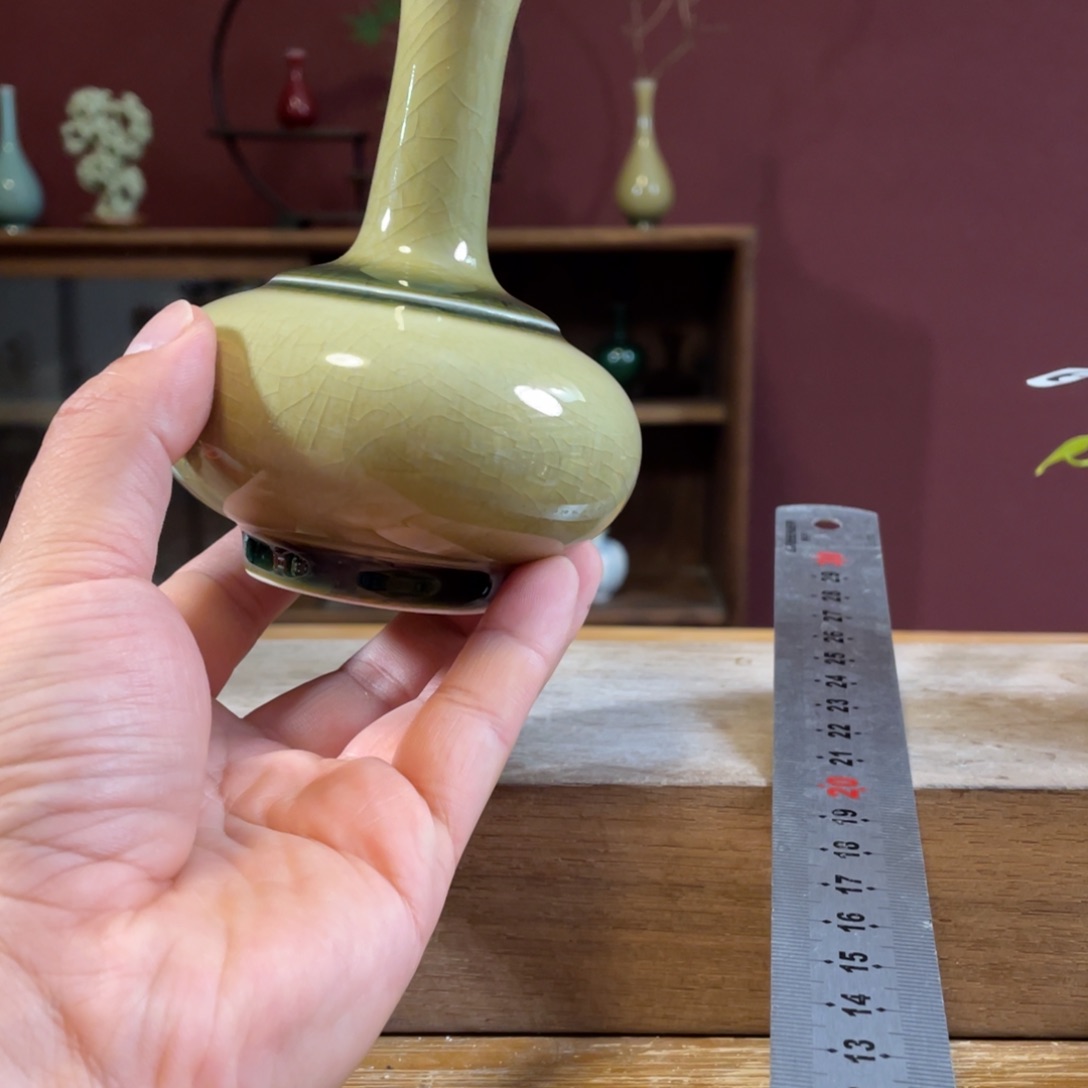摆件花瓶手工陶瓷花瓶