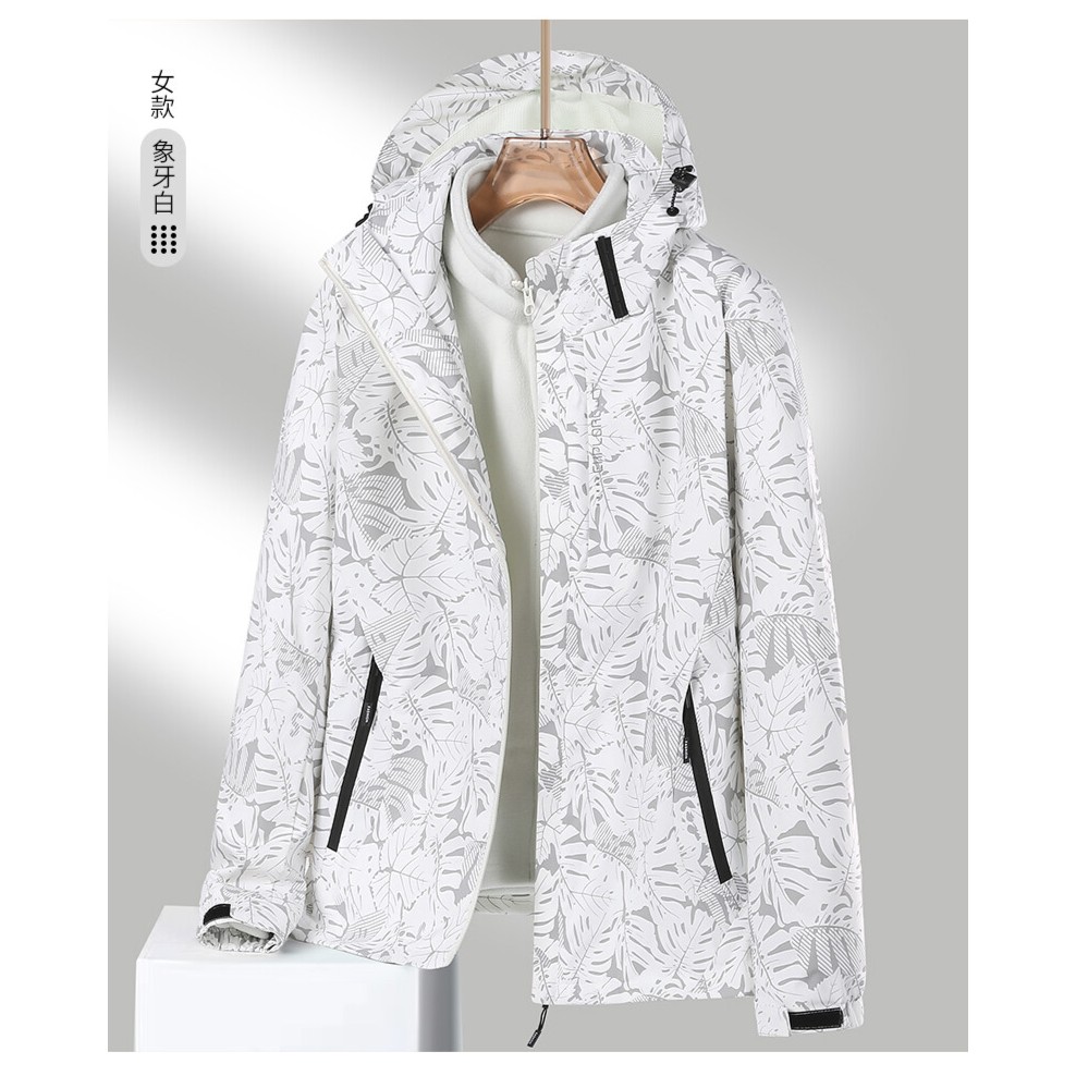 户外冲锋衣秋冬情侣款三合一可拆卸两件套运动休闲登山服防风外套