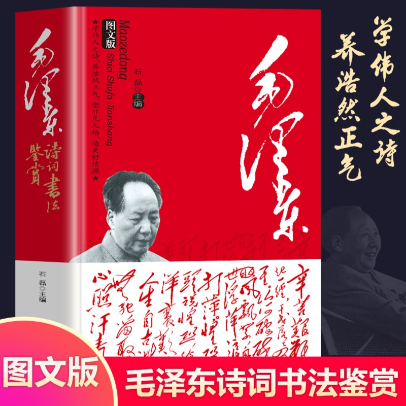 正版包邮毛泽东诗词书法鉴赏手迹照片全集赏析毛主席语录励志书籍