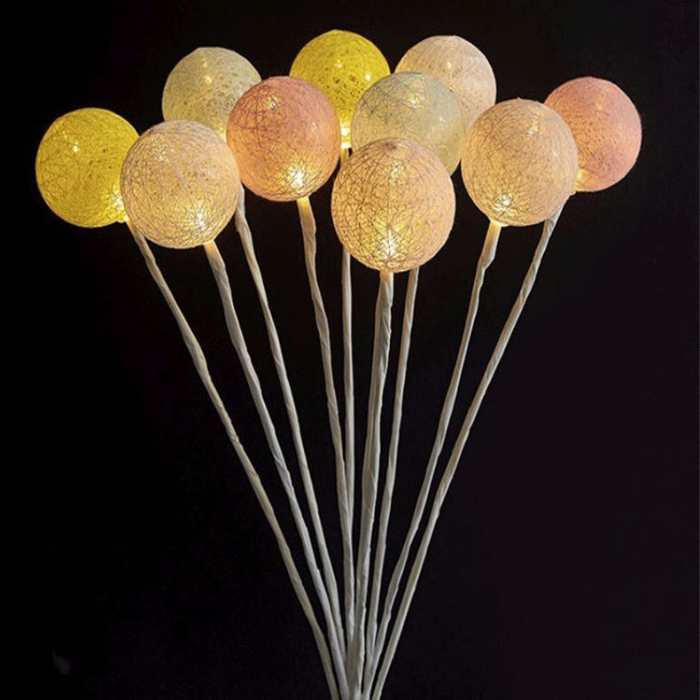  糖果球灯 10个球/包 带电池 彩色灯球 满天星花束灯 三挡开关