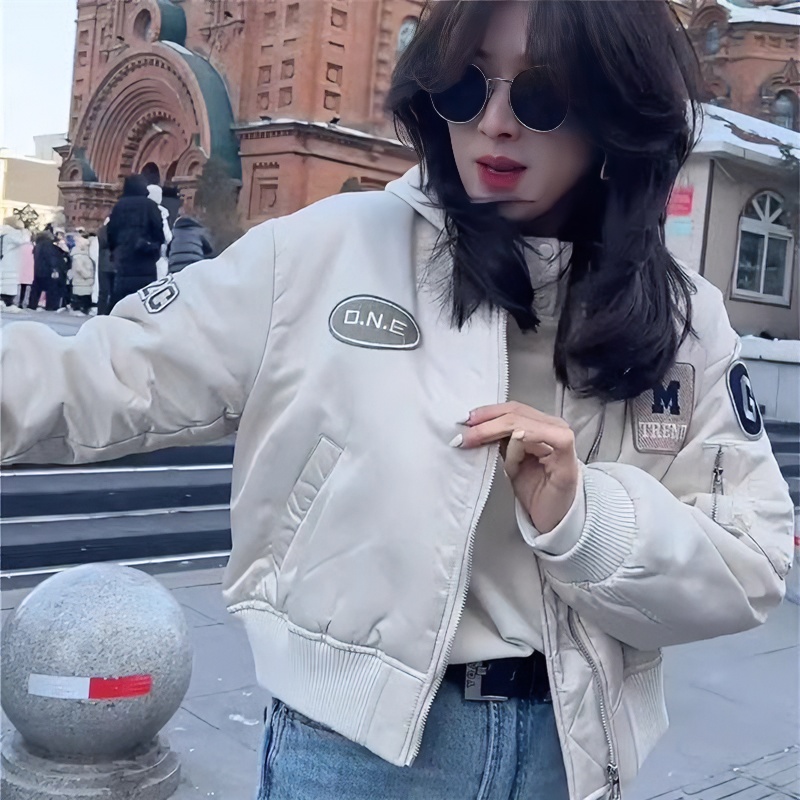 彤丽贴标爆款棒球服女欧货外套2024年新款春季小个子短款夹克上衣