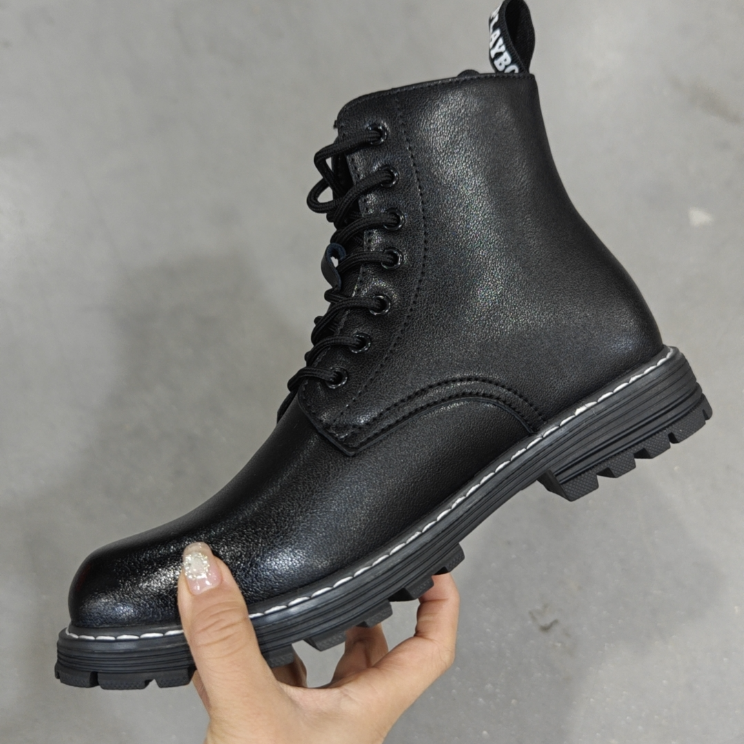 【花】英伦风靴子时尚休闲百搭马丁靴厚底1203566