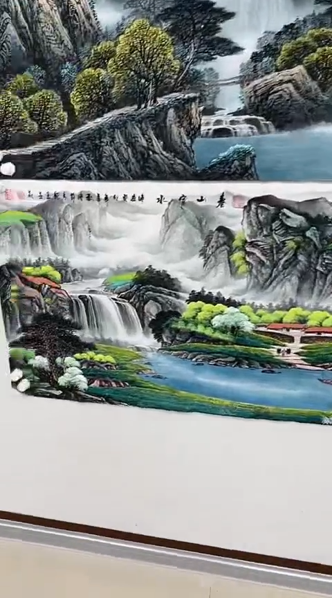 【闪购商品】书法春山富水 横版约70*180
