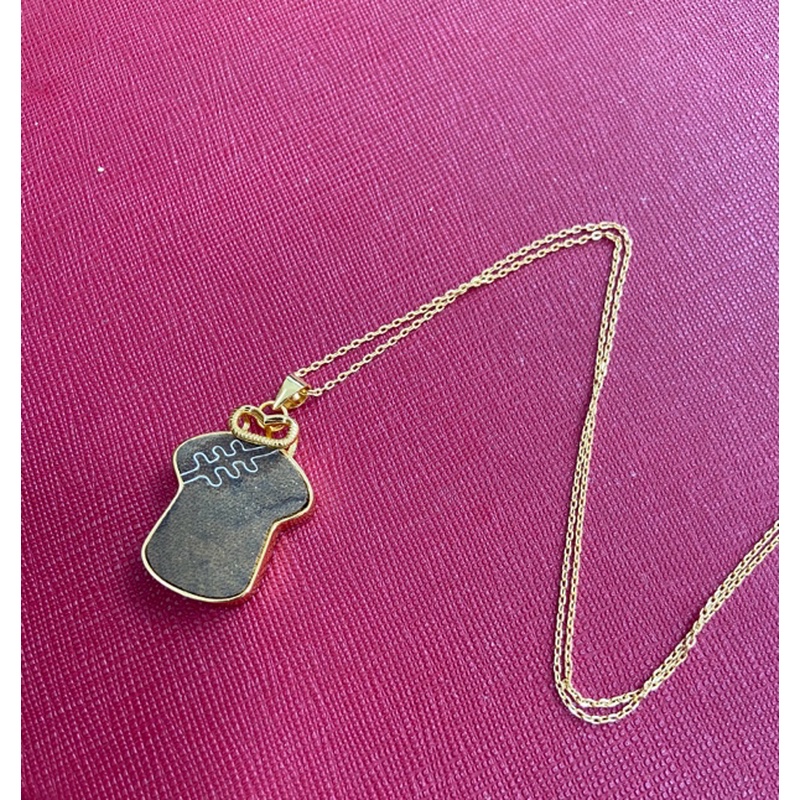 沉香镶嵌S925吊坠～旗开得胜