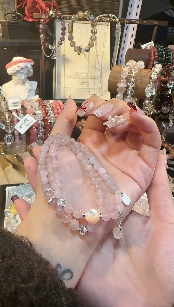 【闪购商品】水晶手串未镶嵌紫色 双圈