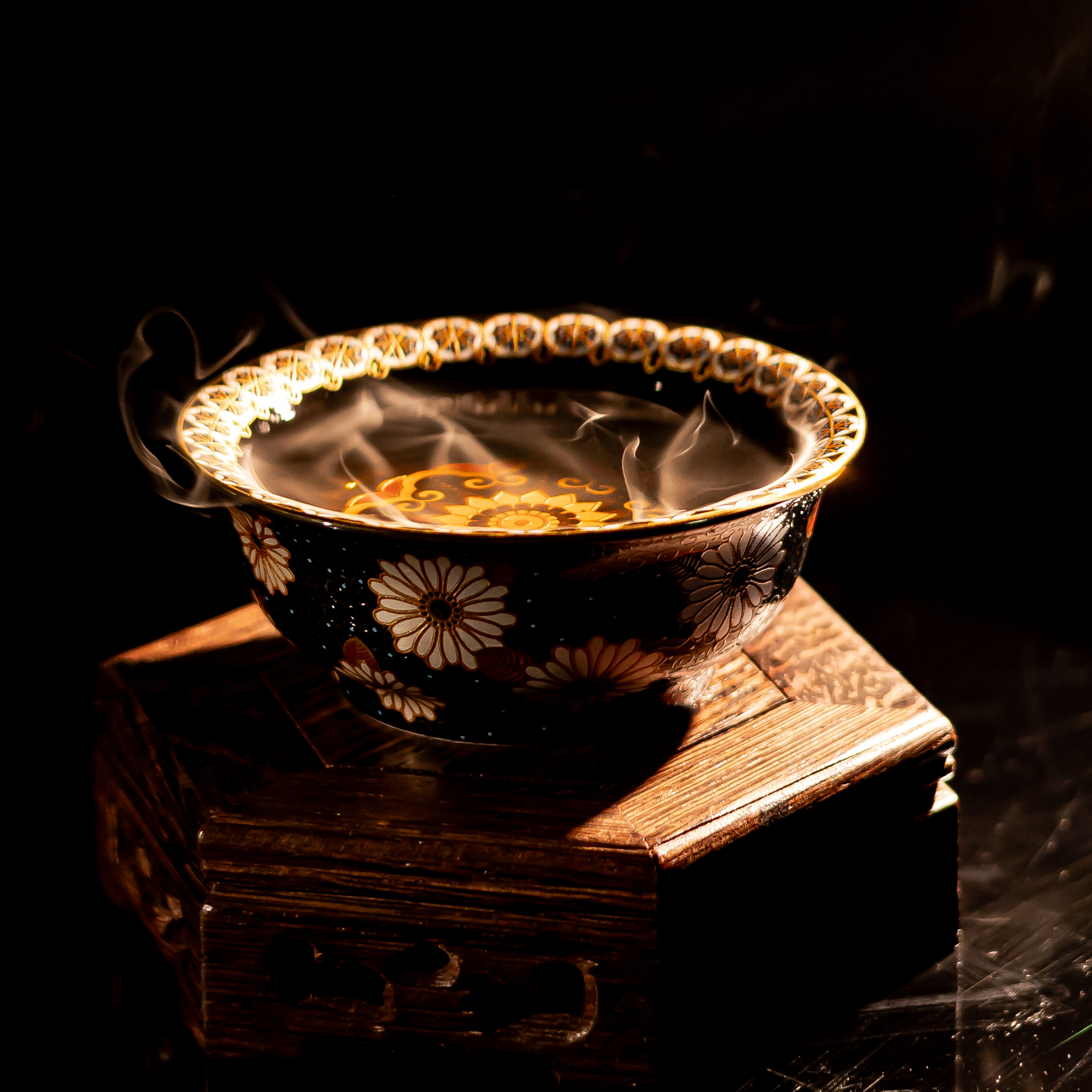 【西泠墨香上新】手工堆料向阳花开 观乐杯HX0529