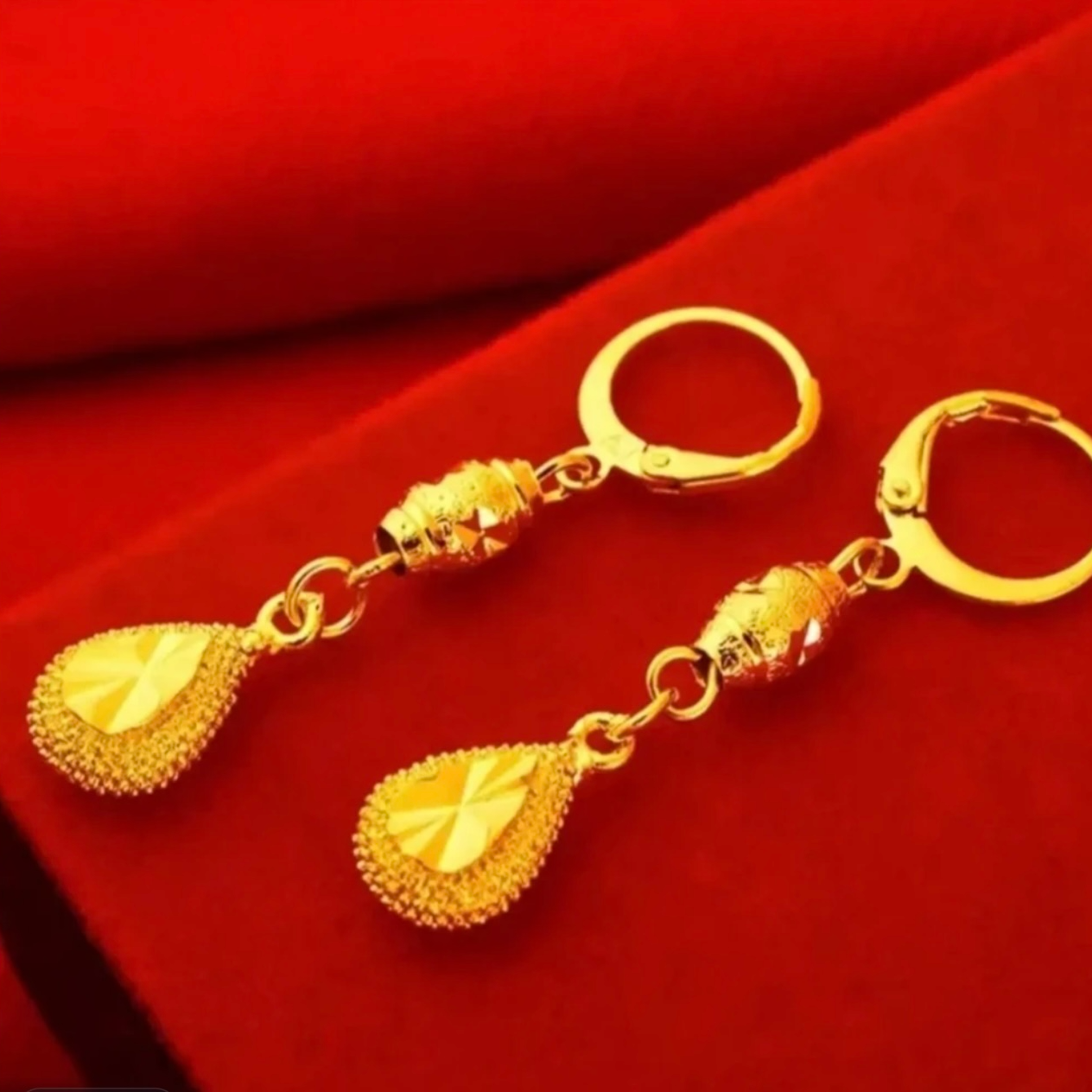 铜合金耳饰 水滴耳扣 时尚气质款