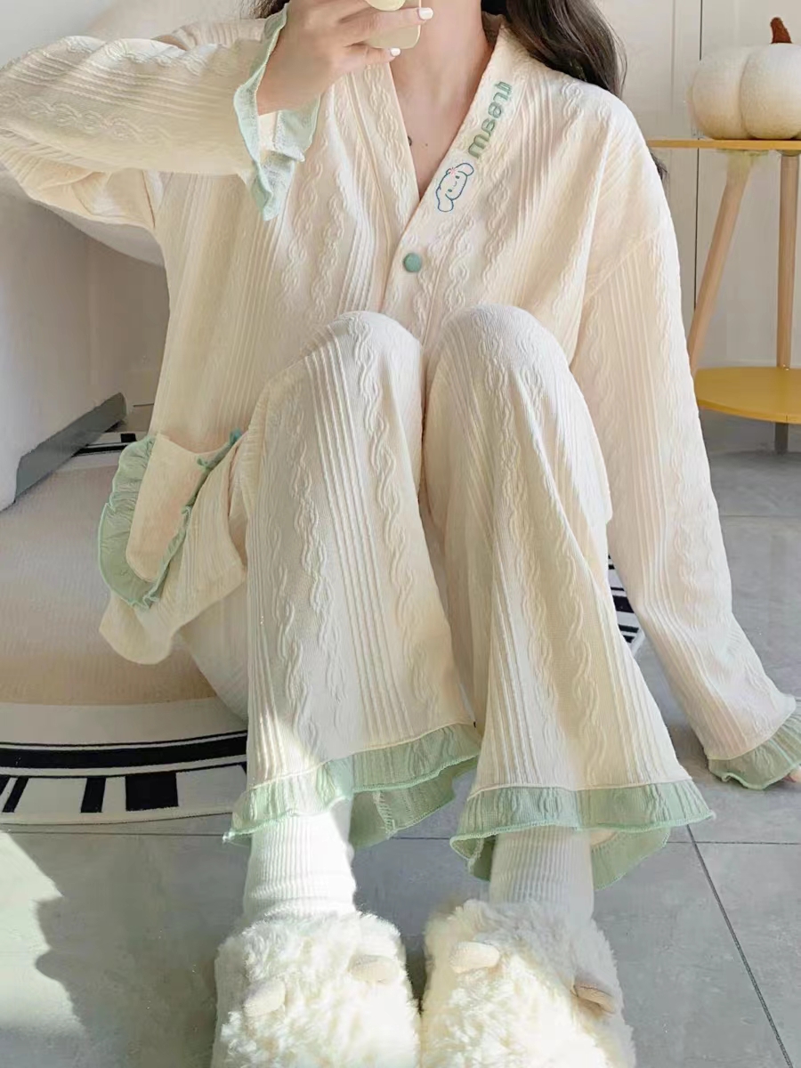 8号链接【801-830】夏秋款女装品牌睡衣家居服套装透气网红宽松