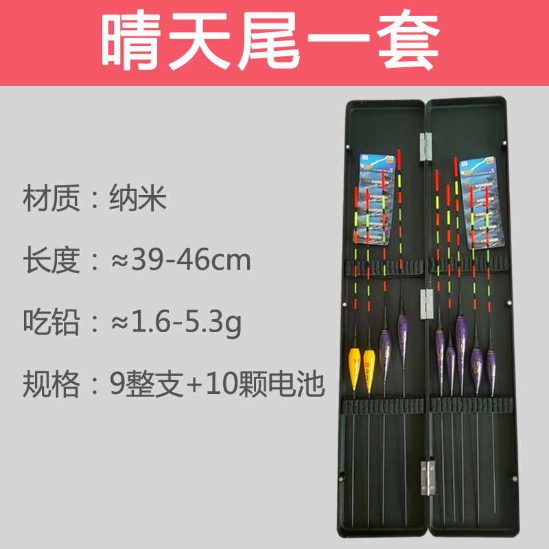 电子鱼漂浮漂套装全套一整套综合型加粗近视醒目全水域鲢鳙大物漂
