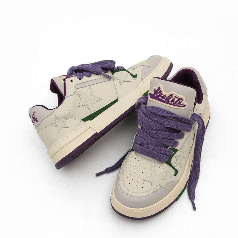 2023新款百搭情侣板鞋小众设计低帮运动休闲潮流星星鞋男