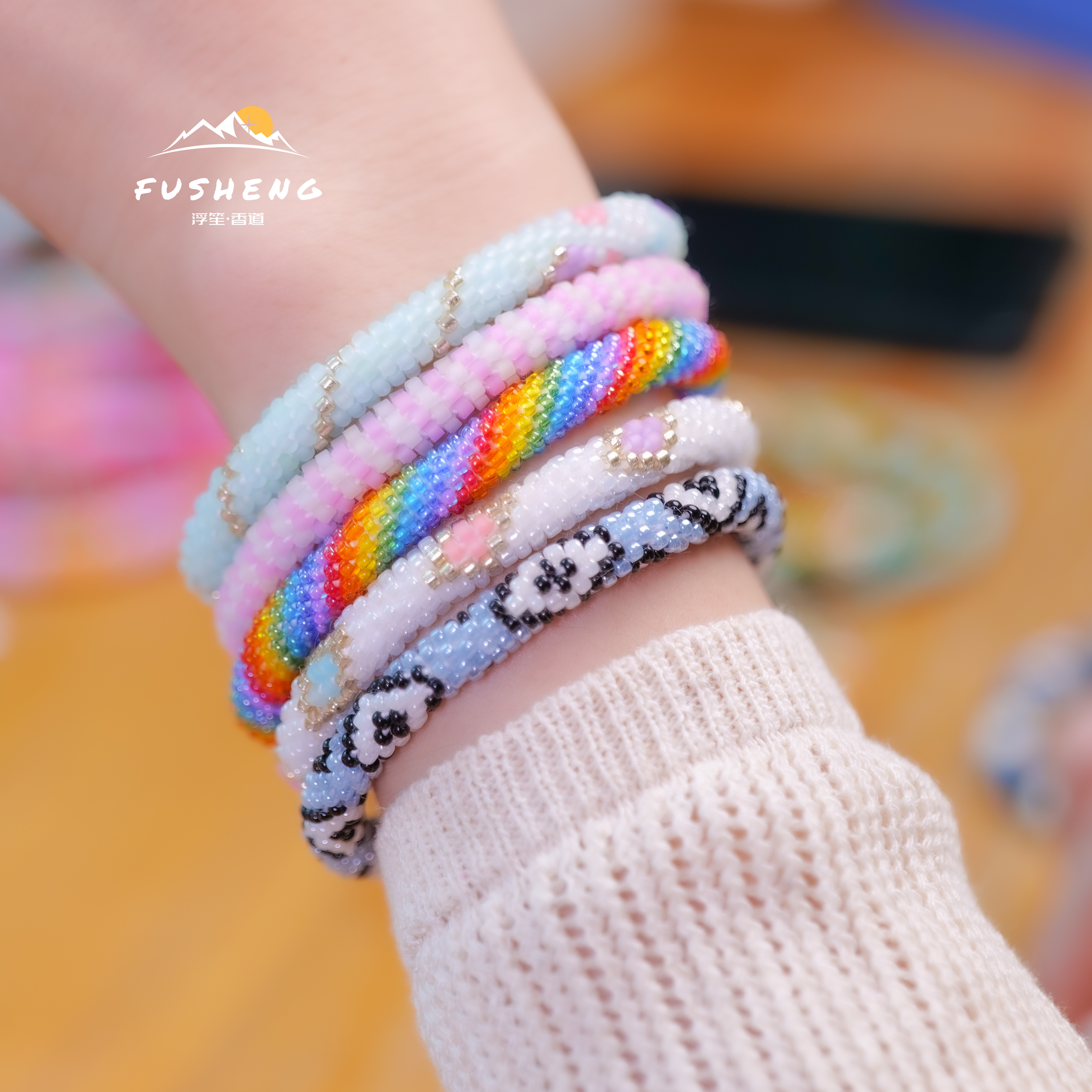 尼泊尔手工扩香精油日本同款滴精油手绳多巴胺显化环创意饰品