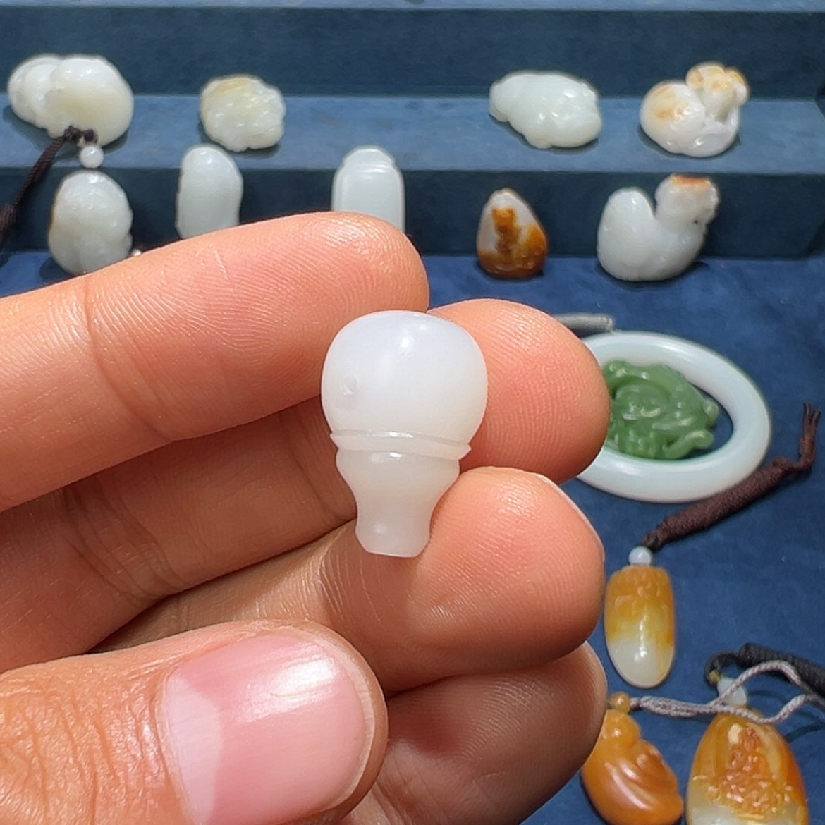 【闪购商品】和田玉挂件未镶嵌长*