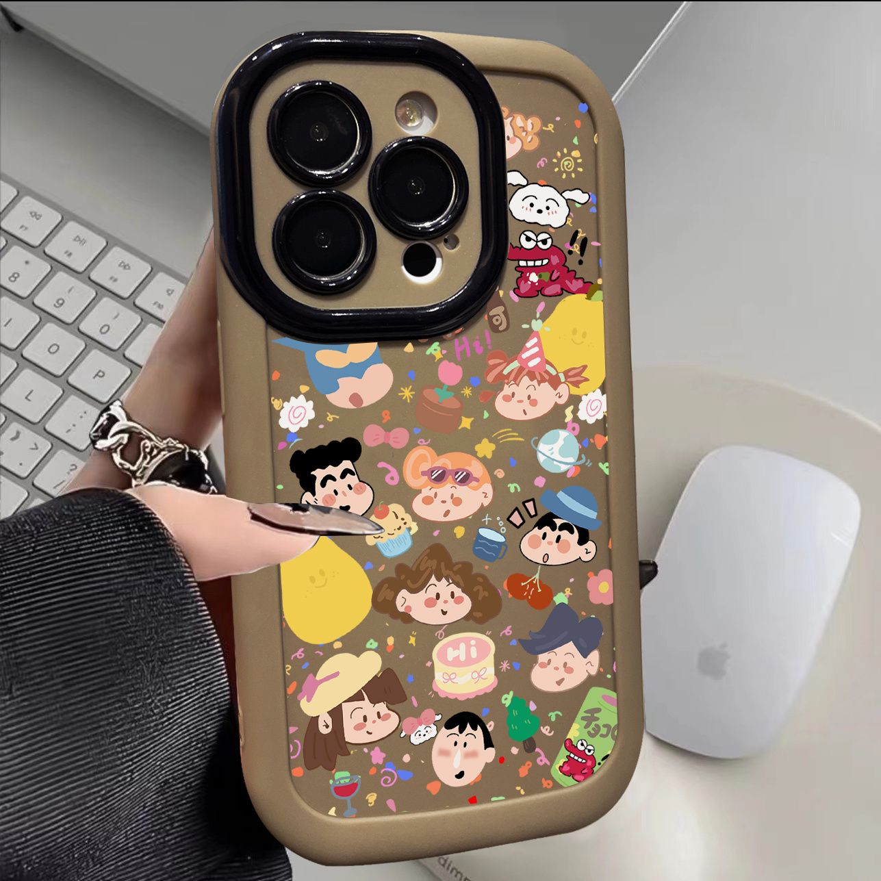 新款派对小新苹果15手机壳iPhone14软壳13promax全包11防摔12创意