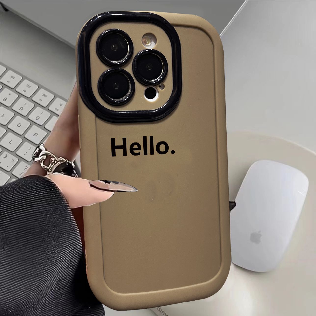 新款hello英文苹果15手机壳iPhone14软壳13pro全包11防摔12创意xr