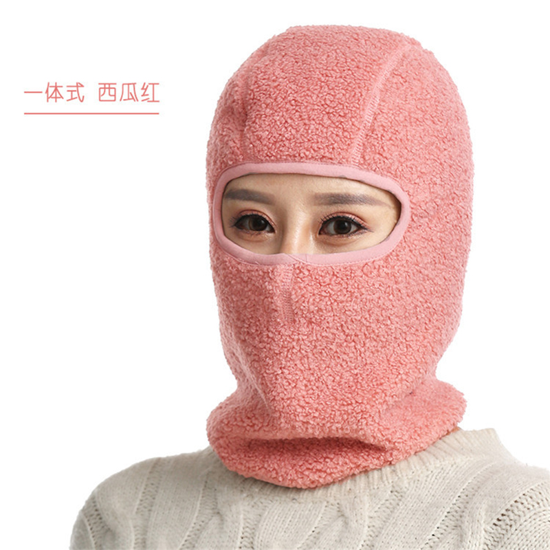 帽子户外加绒加厚骑行保暖一体式护耳全包滑雪冬天防冻秋冬季绒帽