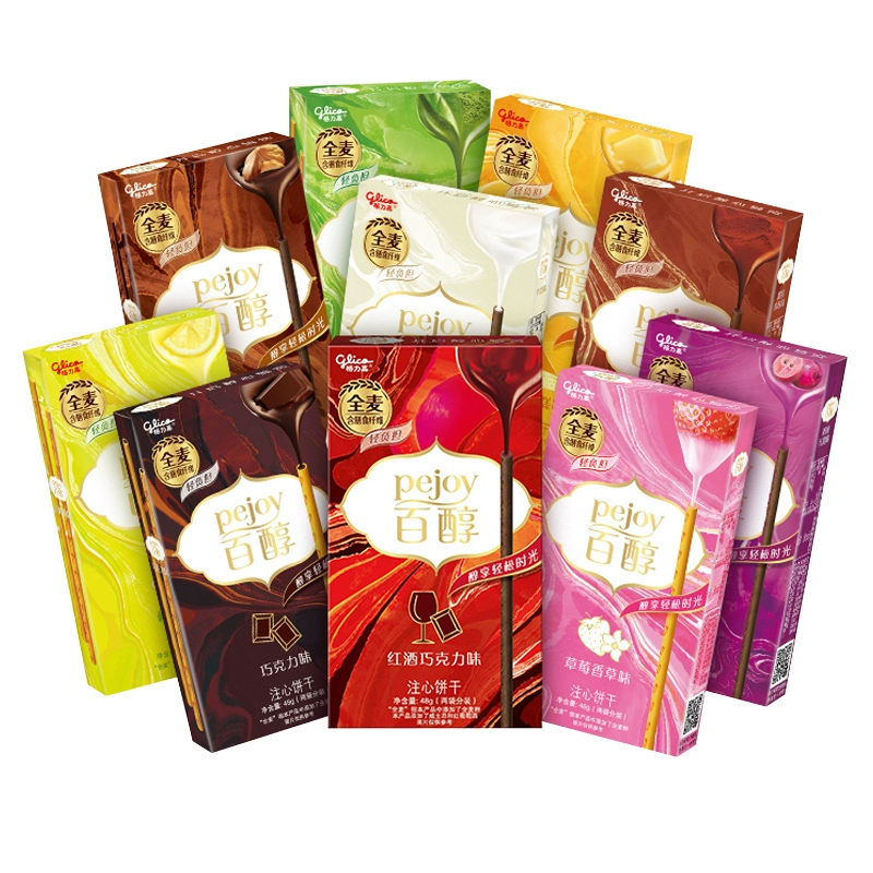 格力高百醇饼干注心巧克力棒抹茶慕斯提拉米苏口味夹心饼干小零食