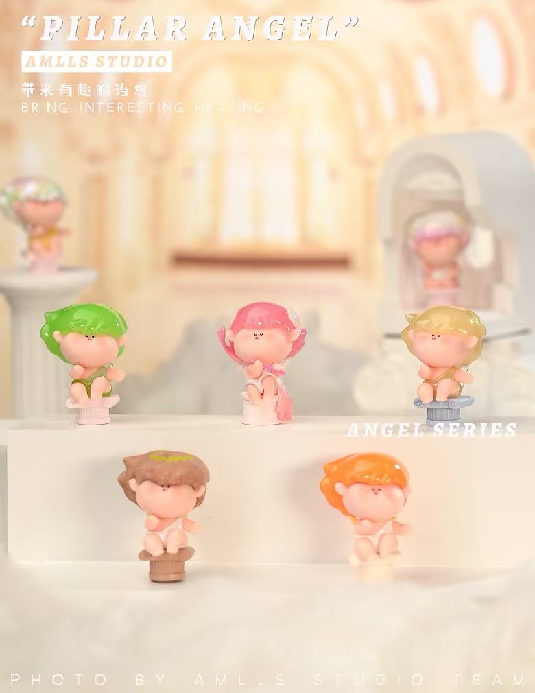 【火火火拆盒】阿玛莉莉丝立柱天使 系列萌粒 可爱收藏摆件