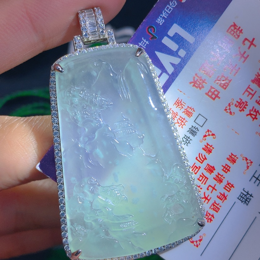 【闪购商品】翡翠颈饰银S925镶嵌