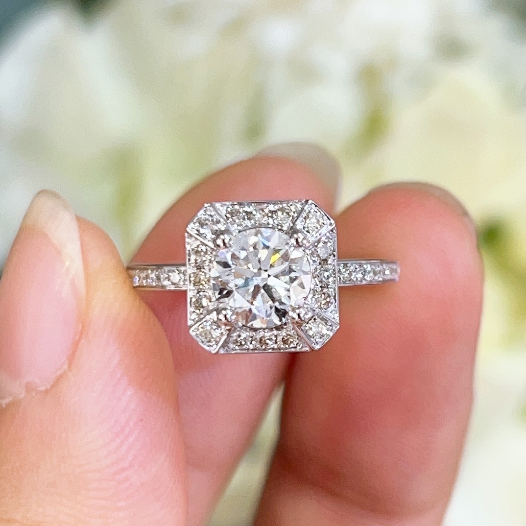 特价！一克拉钻石戒指 H色SI