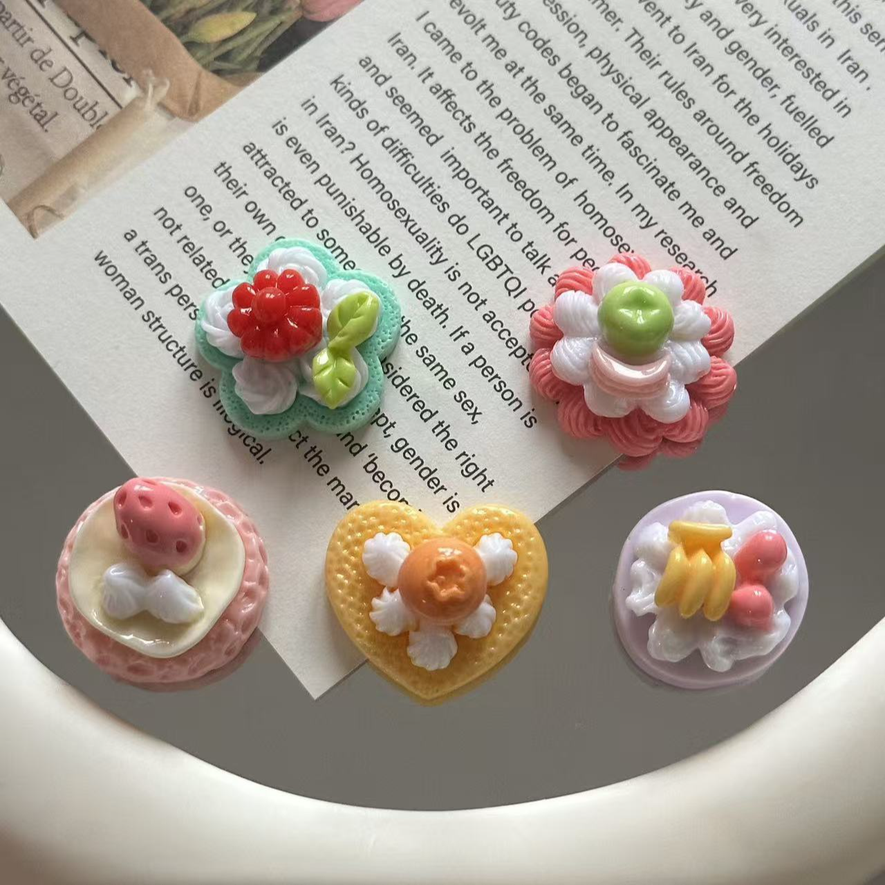 仿真迷你蛋糕冰箱贴盲袋小拆拆