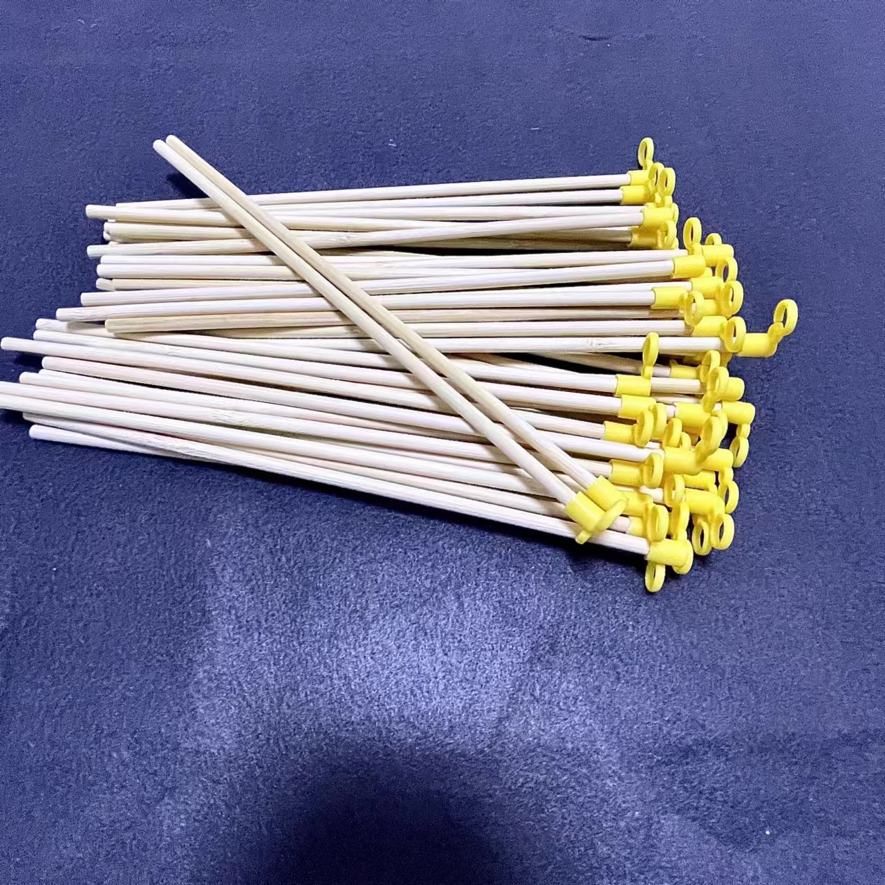 手工灯笼配件儿童diy古风原竹木头灯笼杆子提手柄挂钩灯笼杆27cm